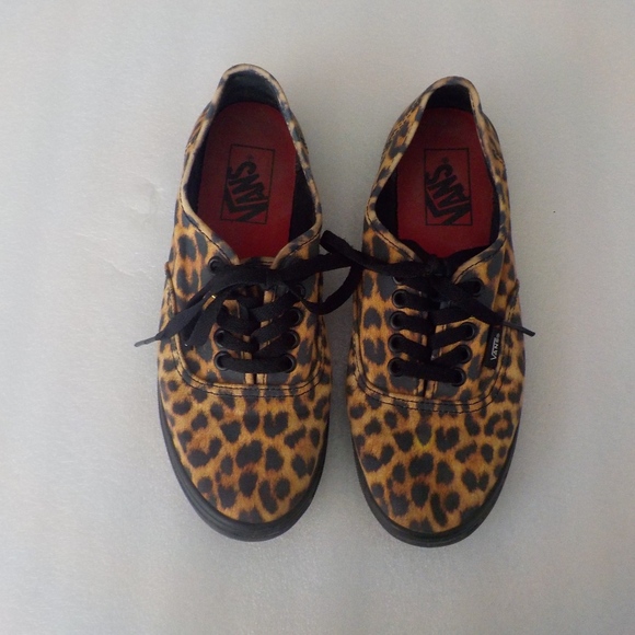 vans leopard print shoes